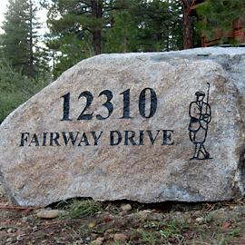 Granite Boulder Signs